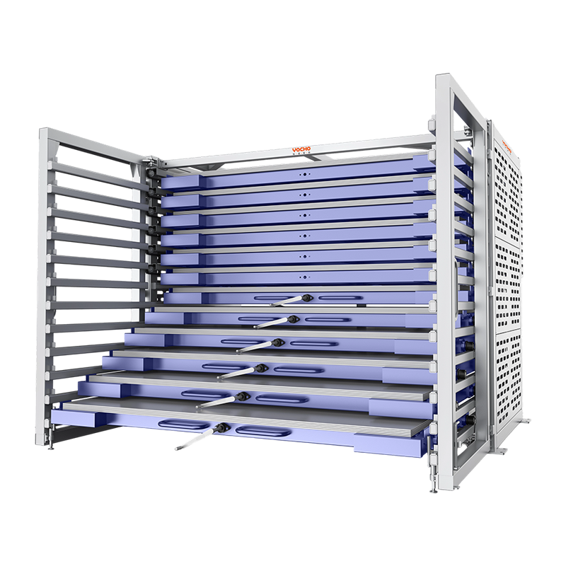 Elektrisches Blechregal mit Schublade
